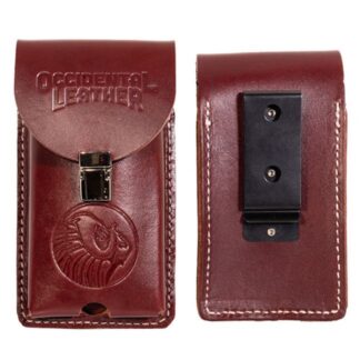 Occidental Leather 5330 XL Leather Phone Holster - Clip-On - Brown