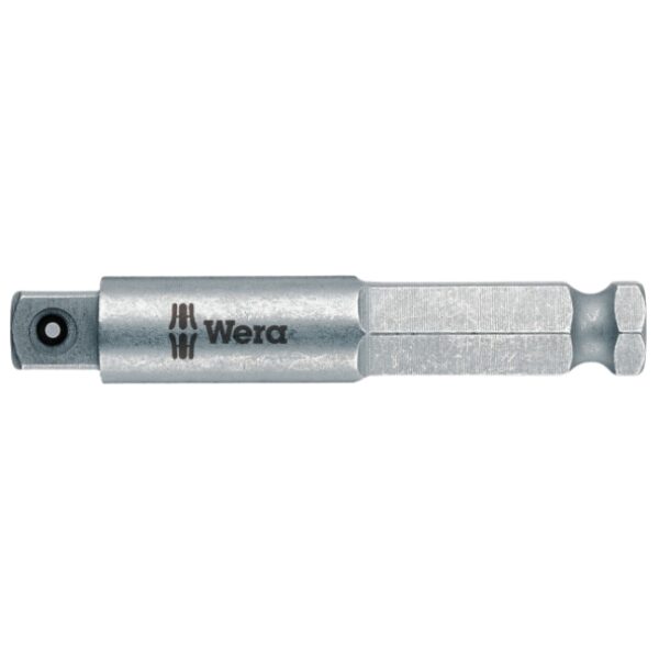 Wera 050510 870/7 Male 1/4" 7/16" Hex to 1/2" Square Drive Adaptor