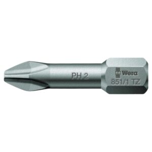 Wera 056505 851/1 TZ Phillips Sheet Metal Torsion Bit PH1 x 1/4" Drive 10-Pack