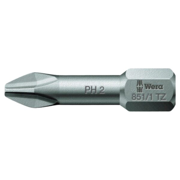 Wera 056505 851/1 TZ Phillips Sheet Metal Torsion Bit PH1 x 1/4" Drive 10-Pack Wera 056505 851/1 TZ Phillips Sheet Metal Torsion Bit PH1 x 1/4" Drive 10-Pack
