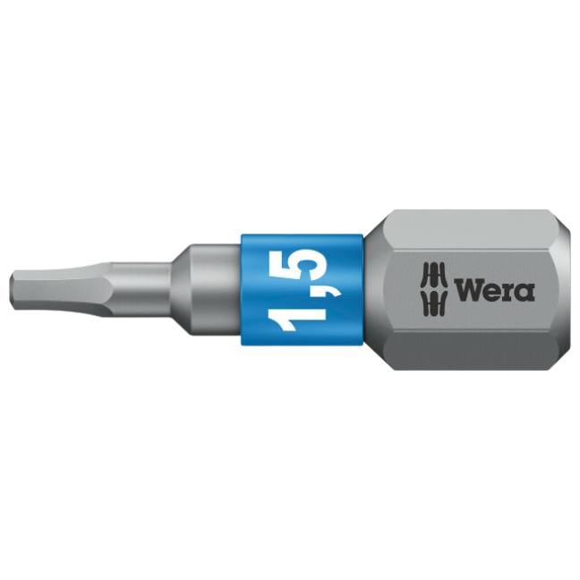 Wera 056680 840/1 BTZ Hex-Plus Insert Bit 1.5 x 25mm 10-Pack