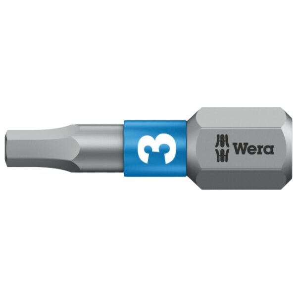 Wera 056683 840/1 BTZ Hex-Plus Insert Bit 3.0 x 25mm 10-Pack Wera 056683 840/1 BTZ Hex-Plus Insert Bit 3.0 x 25mm 10-Pack