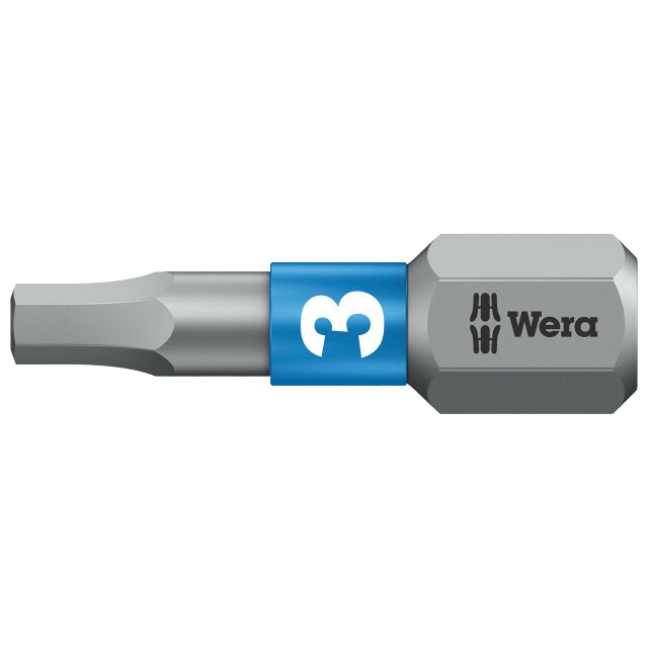 Wera 056683 840/1 BTZ Hex-Plus Insert Bit 3.0 x 25mm 10-Pack