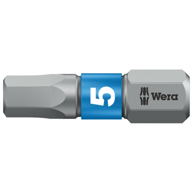 Wera 056685 840/1 BTZ Hex-Plus Insert Bit 5.0 x 25mm 10-Pack
