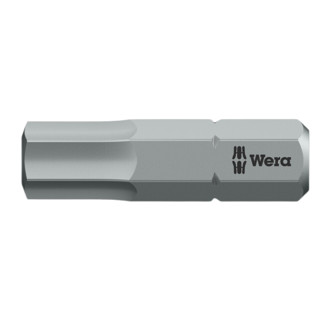 Wera 056687 840/1 BTZ Hex-Plus Insert Bit 6.0 x 25mm 10-Pack