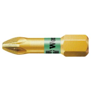 Wera 056700 855/1 BDC Pozidriv Diamond coated Bitorsion Bit  PZ1 x 25mm 10-Pack