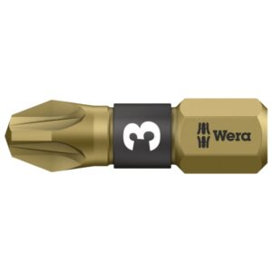 Wera 056714 855/1 BTH Pozidriv Bitorsion Insert Bit PZ3 x 25mm 10-Pack