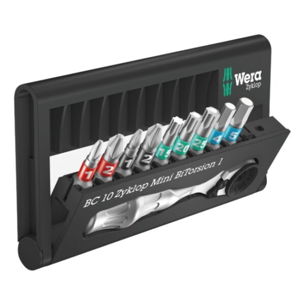Wera 057418 BIT-CHECK 10 ZYKLOP Mini BiTorsion 1 Bit Set Wera 057418 BIT-CHECK 10 ZYKLOP Mini BiTorsion 1 Bit Set