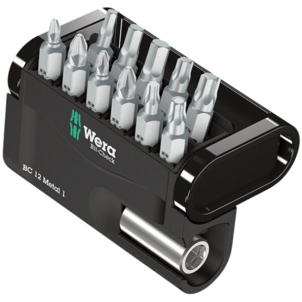 Wera 057424 BIT-CHECK 12 Metal 1 Assorted Insert Bit Set Wera 057424 BIT-CHECK 12 Metal 1 Assorted Insert Bit Set
