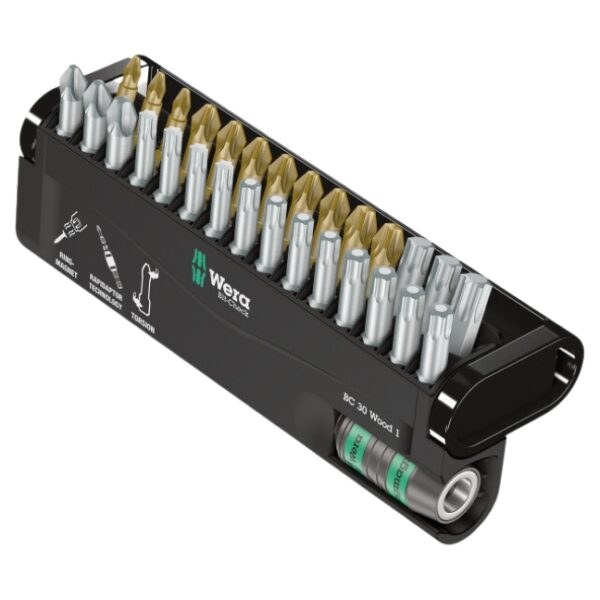 Wera 057433 BIT-CHECK 30 Wood 1 PH/PZ/TX Assorted Insert Bit Set Wera 057433 BIT-CHECK 30 Wood 1 PH/PZ/TX Assorted Insert Bit Set