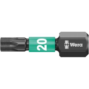 Wera 057624 867/1 IMP DC IMPAKTOR Diamond Coated TORX Bit T20 x 25mm 10-Pack