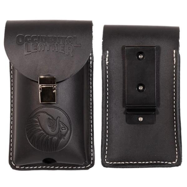 Occidental Leather B5330 XL Leather Phone Holster - Clip-On - Black Occidental Leather B5330 XL Leather Phone Holster - Clip-On - Black