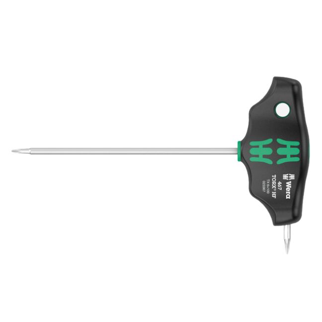 Wera 023367 467 HF TORX T-Handle Screwdriver with Holding Function TX6 x 100mm