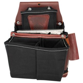 Occidental Leather B8064 OXYLIGHTS Fastener Bag with Double Outer Bag - Black