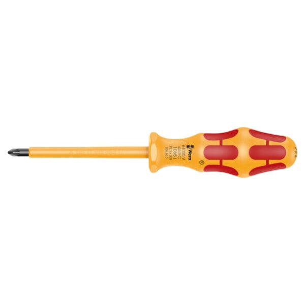 Wera 051613 1065 i Kraftform VDE Pozidriv Screwdriver PZ2 x 100mm