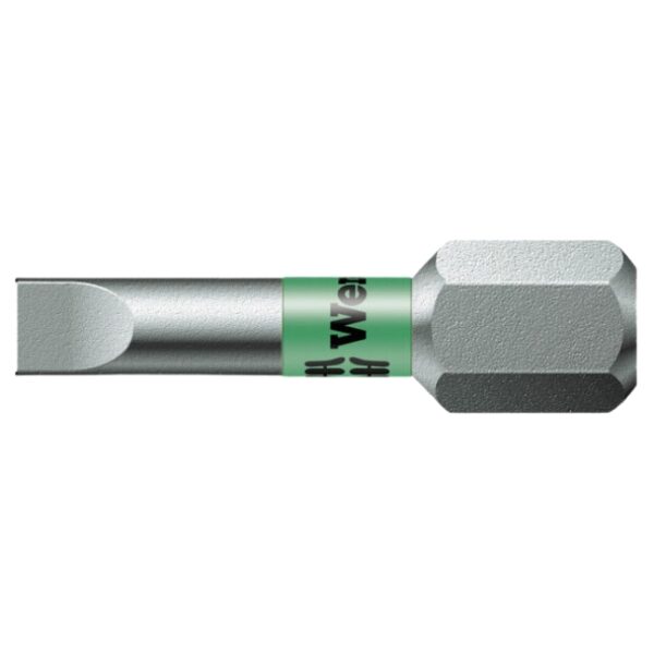 Wera 056064 800/1 BTZ Slotted BiTorsion Bit 0.8 x 5.5 x 25mm 10-Pack
