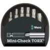 Wera 056294 MINI-CHECK 7 TX Universal 1 TORX Sheet Metal Bit Set Wera 056294 MINI-CHECK 7 TX Universal 1 TORX Sheet Metal Bit Set