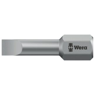Wera 056210 800/1 TZ Slotted Sheet Metal Torsion Bit 0.6 x 4.5 x 25mm 10-Pack