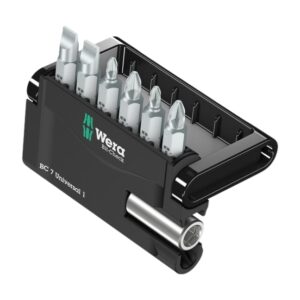 Wera 056295 MINI-CHECK 7 TX Universal 1 SL/PH/PZ Sheet Metal Bit Set