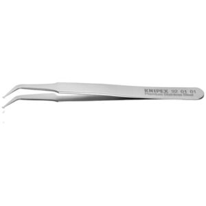 Knipex 920101 4-1/2" Premium Stainless Steel Positioning Tweezers - SMD 45° Angled Tip