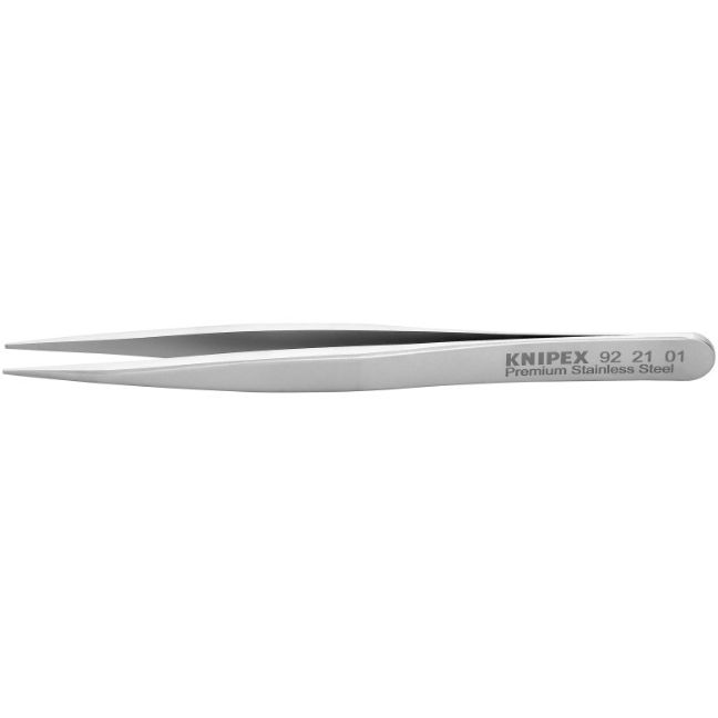 Knipex 922101 4-3/4" Premium Stainless Steel Gripping Tweezers - Pointed Tips