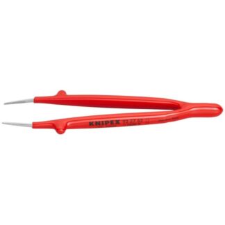 Knipex 922762 6" Stainless Steel Gripping Tweezers - VDE Insulated Pointed Tips