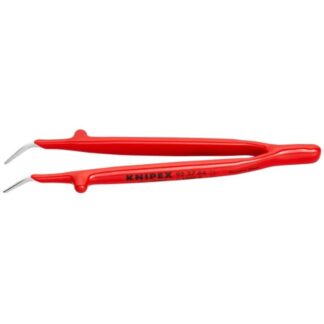 Knipex 923764 6" Stainless Steel GrippingTweezers - VDE Insulated 30° Angled Tip