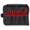 Knipex 920004 Stainless Steel Tweezer - VDE Insulated Set in Tool Roll 5-Pieces Knipex 920004 Stainless Steel Tweezer - VDE Insulated Set in Tool Roll 5-Pieces