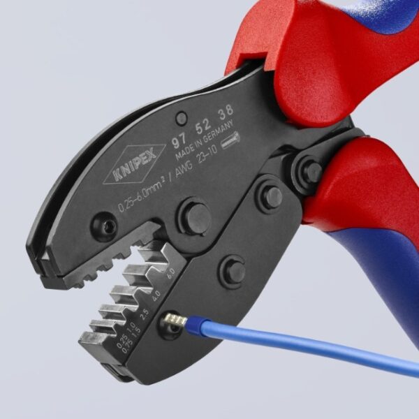 Knipex 975238 8-1/2" Crimping Pliers for Insulated and Non-Insulated Wire Ferrules