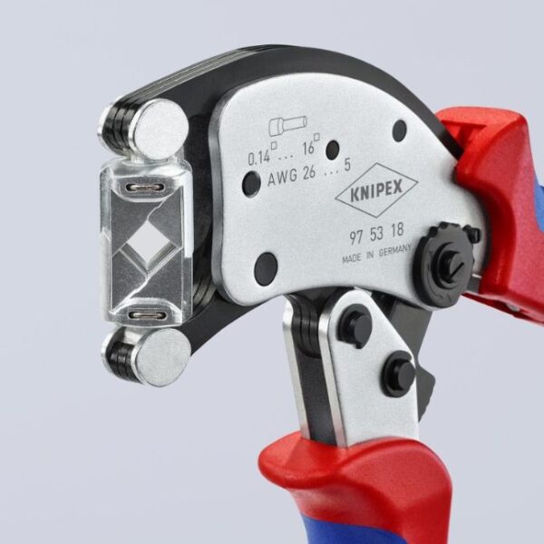 Knipex 975318 9-1/2" Twistor16 Self-Adjusting Crimping Pliers For Wire Ferrules