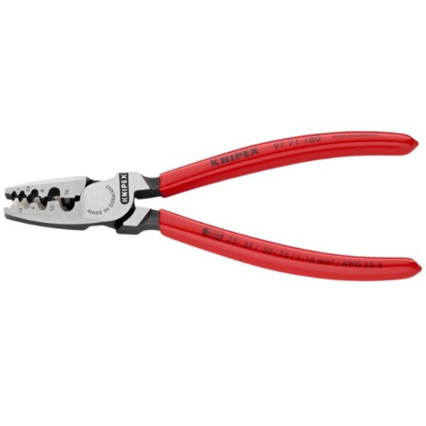 Knipex 9771180 7-1/4" (180mm) Crimping Pliers for Wire Ferrules Knipex 9771180 7-1/4" (180mm) Crimping Pliers for Wire Ferrules
