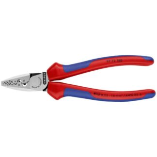 Knipex 9772180 7-1/4" (180mm) Crimping Pliers for Wire Ferrules