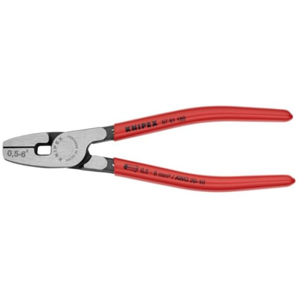 Knipex 9781180 7-1/4" (180mm) Crimping Pliers for Wire Ferrules