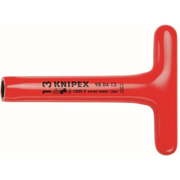 Knipex 980422 8" VDE Insulated 22mm T-Socket Wrench