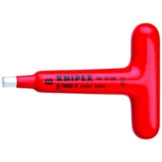 Knipex 981408 5-1/2" VDE Insulated T-Handle for Hexagon Socket Screws