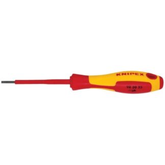 Knipex 982025 3" VDE Insulated Slotted Screwdriver - 3/32" Tip