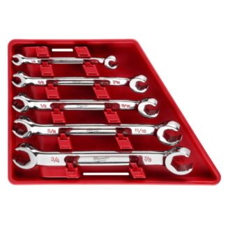 Milwaukee 48-22-9470 SAE Double End Flare Nut Wrench Set 5-Piece