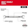 Milwaukee 45-96-8351 10mm X 12mm Double End Flare Nut Wrench