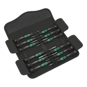 Wera 073677 KRAFTFORM KOMPAKT MICRO 12 Screwdriver Set for Electronic Applications