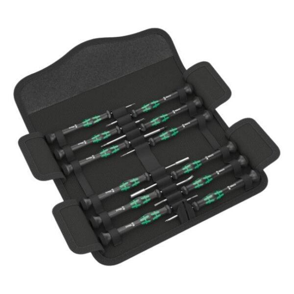 Wera 073677 KRAFTFORM KOMPAKT MICRO 12 Screwdriver Set for Electronic Applications