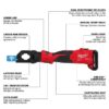 Milwaukee 2979-20 M18 FORCE LOGIC 6T Latched Linear Utility Crimper - Tool Only