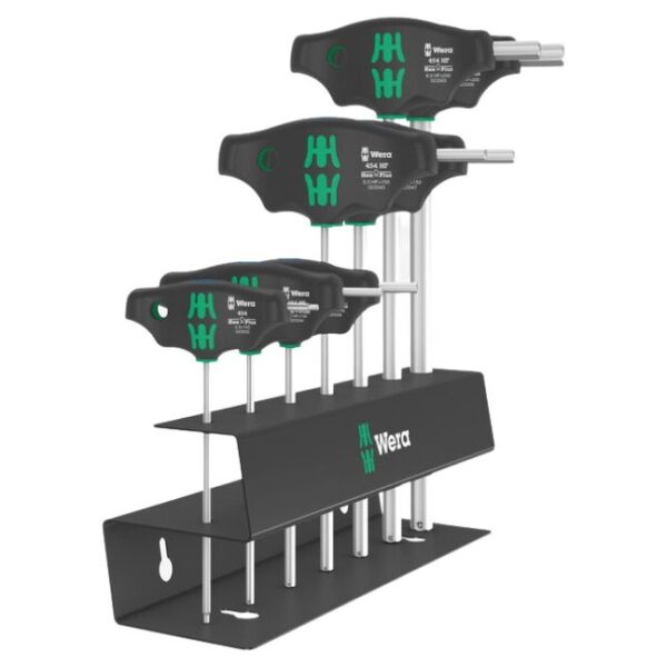 Wera 023453 454/7 HF Set 2 HEX-PLUS Metric T-Handle Set with Holding Function 7-Piece Wera 023453 454/7 HF Set 2 HEX-PLUS Metric T-Handle Set with Holding Function 7-Piece