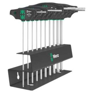Wera 023454 454/10 HF Set 2 HEX-PLUS SAE T-Handle Set with Holding Function 10-Piece