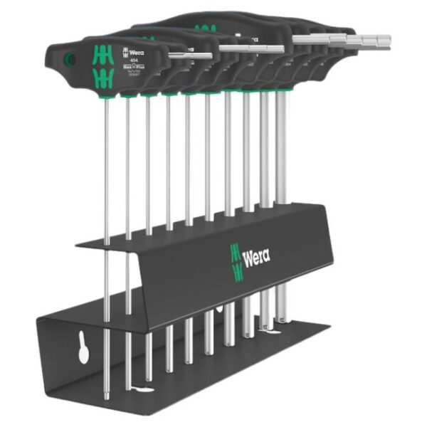 Wera 023454 454/10 HF Set 2 HEX-PLUS SAE T-Handle Set with Holding Function 10-Piece Wera 023454 454/10 HF Set 2 HEX-PLUS SAE T-Handle Set with Holding Function 10-Piece