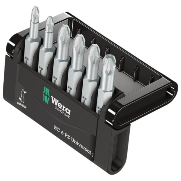Wera 056471 BIT-CHECK 6 Universal 1 Pozidriv Bits Assortment Wera 056471 BIT-CHECK 6 Universal 1 Pozidriv Bits Assortment