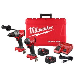 Milwaukee 3696-22 M18 FUEL Drilling and Driving 2-Tool Combo Kit with ONE-KEY