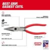Milwaukee MT505 USA Made 8" Long Nosed Dipped Grip Pliers