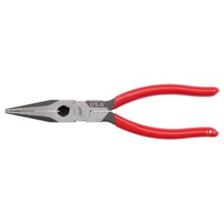 Milwaukee MT505 USA Made 8" Long Nosed Dipped Grip Pliers