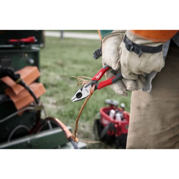 Milwaukee MT550T USA Made 9" Lineman's Comfort Grip Pliers with Thread Cleaner