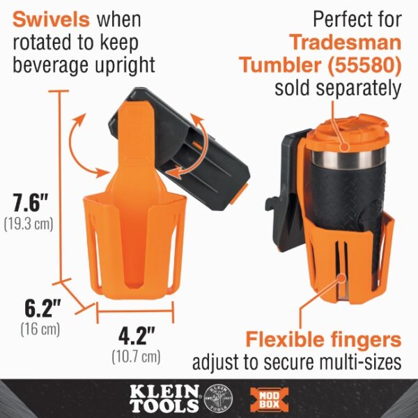 648x648 - 2023-05-03T091558.390 Klein 54817MB MODBOX Cup Holder Rail Attachment